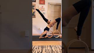 Yoga wheel flips yogawheel fitover50 80smusic genx [upl. by Eden]