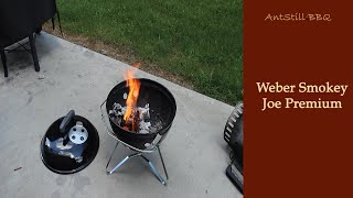 Weber Smokey Joe Premium Review  AntStill BBQ [upl. by Quintilla]