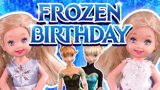 Barbie  The Twins Frozen Birthday  Ep186 [upl. by Hcurab]