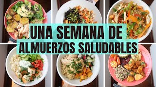 UNA SEMANA DE ALMUERZOS SALUDABLES  Michela Perleche [upl. by Enaxor]