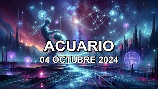 Horóscopo de hoy ♒︎ ACUARIO  04 Octubre 2024 acuariohoroscopo [upl. by Assirrac483]