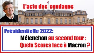 LActu des Sondages  Présidentielle 2022  Quels sondages testent Mélenchon au second tour [upl. by Elda310]