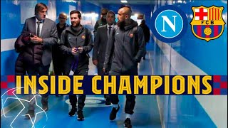 INSIDE CHAMPIONS  Napoli 11 Barça all to be decided at Camp Nou [upl. by Lybis]