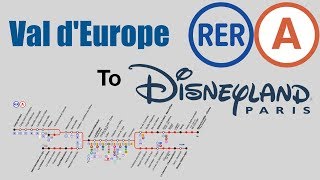 Val d Europe to Disneyland Paris direct RER [upl. by Akinorev]