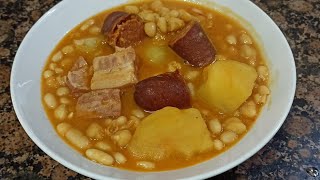 POTAJE DE HABICHUELAS Y GARBANZOS CON CHORIZO [upl. by Lisha]