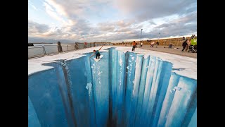 The Crevasse  Making of 3D Street Art [upl. by Nikos]