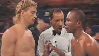 When Ray Leonard Confronted Trash Talking Lalonde [upl. by Nosiddam]