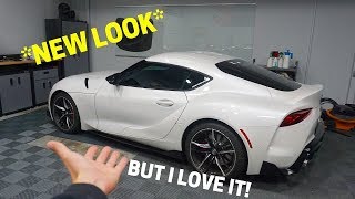 35 Window Tint Comparison Before and After  Toyota Supra [upl. by Hcaz]