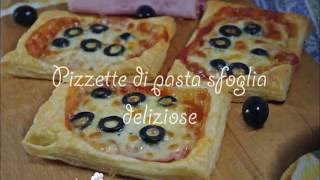 pizzette di pasta sfoglia capricciose [upl. by Annaitat980]