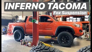 2019 Toyota Tacoma Cement Grey amp 2018 Inferno 3” Lift Chopped for 2957017 [upl. by Cesare]