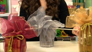 Sheer Organza Fabric Wraps [upl. by Leahcimnoj]