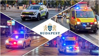 Budapest Emergency Vehicles Compilation Budapesti Vonulások Összeállítás  20240910 [upl. by Diba]