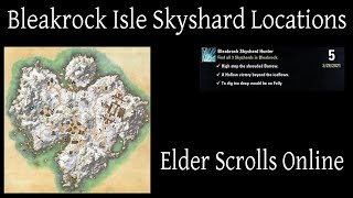 Bleakrock Isle Skyshard Locations Elder Scrolls Online ESO [upl. by Ewell]