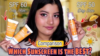 Comparing ALL Derma Co Sunscreens  Which One Is The BEST [upl. by Werdn]