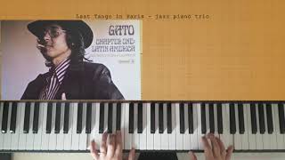 Last Tango in Paris  jazz piano trio  with score [upl. by Htebasil]