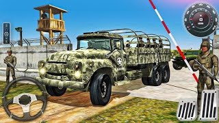 Army Truck Driving Simulator 3d  Soldier Duty Transport Drive  Android Gameplay [upl. by Anerom499]