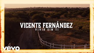 Vicente Fernández  Vivir Sin Ti Letra  Lyrics [upl. by Nylyahs]