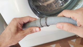 Washing Machine Drain Hose  How to Extend LG Front Load [upl. by Ahseiyn]