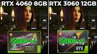 GeForce RTX 4060 8GB vs RTX 3060 12GB  Same Price Which Is Better [upl. by Lyndel]