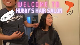 Husband Cuts Wifes Hair for the First Time 💇‍♀✂😬 Will He Succeed or Fail [upl. by Barger406]