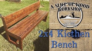 Easy Made 2x4 Kitchen Bench [upl. by Yila135]