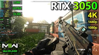 RTX 3050  COD Modern Warfare 2  1080p 1440p 4K  Low amp Ultra settings [upl. by Airdnat]