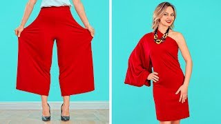 FASHION HACKS AND CLOTHES DIY TRICKS  Smart Tips For Girls by 123 GO [upl. by Aiyram]