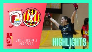 ★ Hockey Patines Femenino  HIGHLIGHTS  TELECABLE HC vs CP MANLLEU  🇪🇸 OK LIGA FEM 2021  Jor 7 [upl. by Deibel]