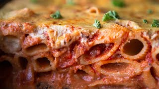 Vegan Baked Ziti Recipe Pasta Bake [upl. by Annovaj]