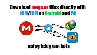 Download meganz file directly with 1DMIDM in android or PC [upl. by Hpesojnhoj]