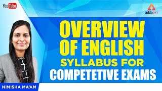 English  English Syllabus  Overview of English Syllabus for Competetive Exams  Nimisha Maam [upl. by Anoved134]