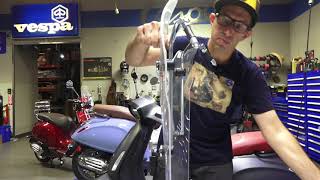 How to Install VespaPiaggio Windshields on Vespa Sprint [upl. by Chapa]