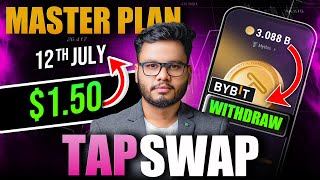 TapSwap New Update  12 July Listing amp Wallet Connect for TapSwap Withdrawal [upl. by Sigismundo466]