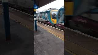 Transpennine Express 185142 amp 185145 depart Stockport [upl. by Hgierb]