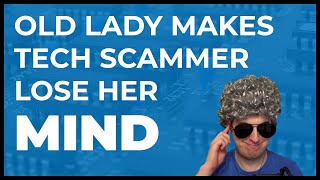 Old Lady Makes Tech Scammer Lose Her Mind [upl. by Assyn]