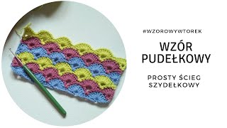 Ścieg pudełkowy na szydełku WzorowyWtorek  wzory szydełkowe dla początkujących [upl. by Laurentium166]