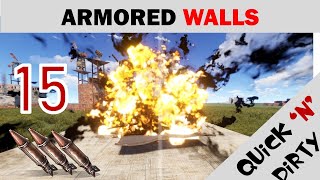 ARMORED WALLS ARE 15 ROCKETS  Rust Base Building [upl. by Carnahan274]