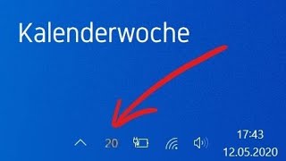 Kalenderwoche auf Taskleiste anzeigen  Windows [upl. by Aisayt]