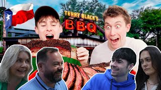 BRITISH FAMILY REACTS  Brits Try Real Texas BBQ For The First Time [upl. by Nylsaj]