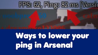 How to get HIGHER FPS and LOWER Ping In Arsenal [upl. by Anitteb]