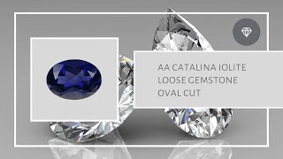 Catalina Iolite Loose Gemstone Oval 110 ct [upl. by Holman]