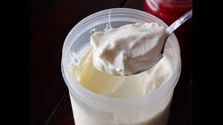 homemade thick yogurt recipe like store boughtcreamy yogurt  Cooking A Dream [upl. by Aligna]