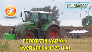 Ploughing 2021  Fendt 724 Vario amp Överum CX 4975 H XL 4 furrow plough [upl. by Annayrb22]