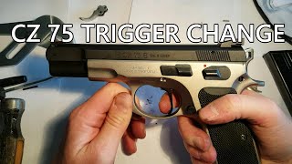 How to change the trigger on a CZ 75B or SP01 [upl. by Amihc661]