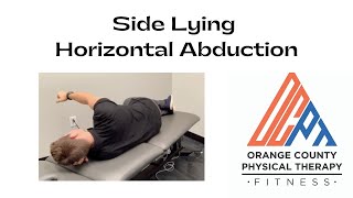 Side Lying Shoulder Horizontal Abduction [upl. by Kendy]