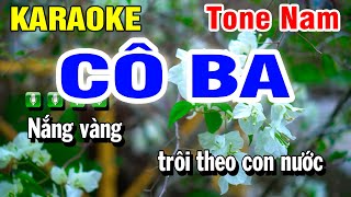 CÔ BA Karaoke Tone Nam Nhạc Sống Beat Hay  Huỳnh Lê [upl. by Baumbaugh17]