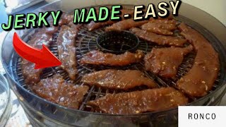 Ronco Food Dehydrator Makes Great BEEF JERKY [upl. by Elrebmik]