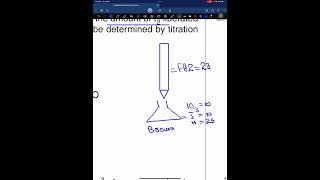 Calculation of iodometric titration 970133oN10 titration alevel calculation mole [upl. by Aiclid]