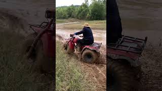 Swamping the 3 wheeler Amish style [upl. by Allred]