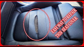 How to repair this Mercedes Benz Seat cover  Auto Upholstery [upl. by Sela575]